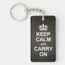 Search for keep calm and carry on keychains British