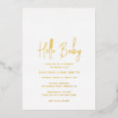 Recherche de gold baby shower invitations Pour elle