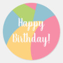 Recherche de vert bleu autocollants Anniversaire heureux