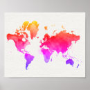 Recherche de aquarelle monde posters Plan du monde