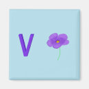 Recherche de lettres fleuries magnets Pour enfants
