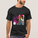 Search for 40 years of being awesome tshirts Sleeve