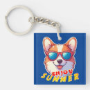Search for corgi keychains Summer vibes