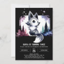 Recherche de loup blanc invitations Mignon