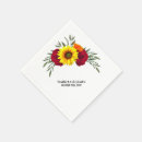 Search for sunflower wedding napkins Burgundy