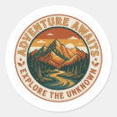 Search for outdoor adventure stickers Wanderlust