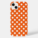 Recherche de pois orange et blanc iphone coques Points