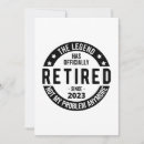 Search for legend invitations Retirement