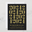 Search for ringing in the new year invitations Gold