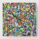 Search for modern abstract black yellow art Blue