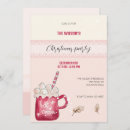 Search for hot pink christmas invitations Watercolor