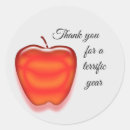 Search for teachers apple stickers Red