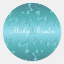 Search for marine wedding stickers Turquoise