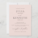 Search for soft pink invitations Minimalist
