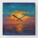 Recherche de paysages marins horloges Coucher du soleil