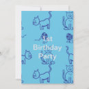 Search for kitty 1st birthday invitations Girl
