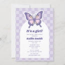 Recherche de lavender baby shower fille invitations C'est une fille