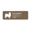 Search for papillon return address labels Dog