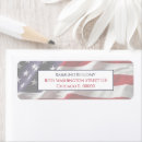 Search for 4th birthday return address labels Patriotic
