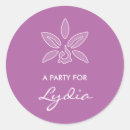 Search for purple orchids stickers Orchid flower