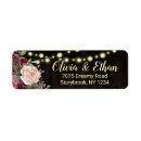 Search for dark wood return address labels Floral