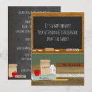 Search for teacher shower invitations Chalkboard