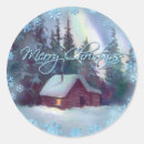 Search for christmas cabin stickers Winter