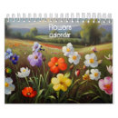 Search for oil calendars Flowers