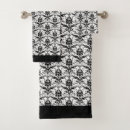 Search for damask pattern bath towels White