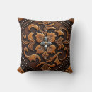 Search for tooled leather pillows Brown