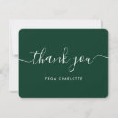 Search for dark green thank you cards Stylish