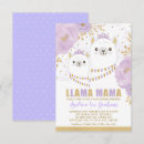 Search for llama mama baby shower invitations Watercolor