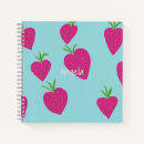 Search for strawberry fruit notebooks Pretty