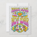 Recherche de paix monde vœux cartes Rétro