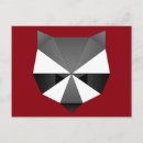 Search for animal face postcards Raccoon