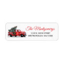Search for pickup return address labels Vintage truck