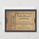 Search for ticket style invitations Party