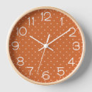 Search for burnt orange clocks Minimalist