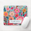 Recherche de fleurs colorées tapis souris Pour elle