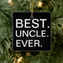 Search for uncle ornaments Best uncle ever