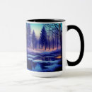 Search for snowy forest mugs Blue