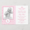 Search for monogram damask pink invitations Girl