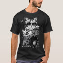 Search for cat drums tshirts Kitten