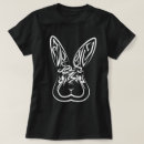 Recherche de lapin blanc tshirts Noir et blanc
