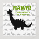 Search for dinosaur silhouettes invitations Prehistoric