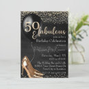 Search for stiletto birthday invitations Black