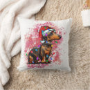 Search for dachshund christmas pillows Cute