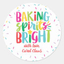 Search for homemade treat stickers Baking spirits bright