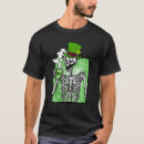 Search for 4 leaf clover tshirts Skull
