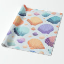 Search for seashell wrapping paper Purple